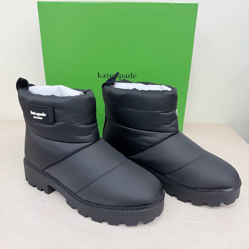 Kate Spade Puffed Pull-on Bootie in Black Size 7 (NWT)